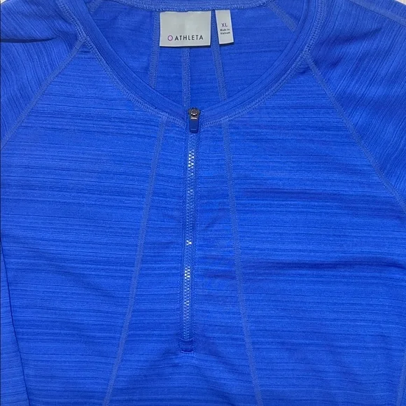 Athleta Women's Vibrant Blue Long Sleeve Top - Picture 3 of 7